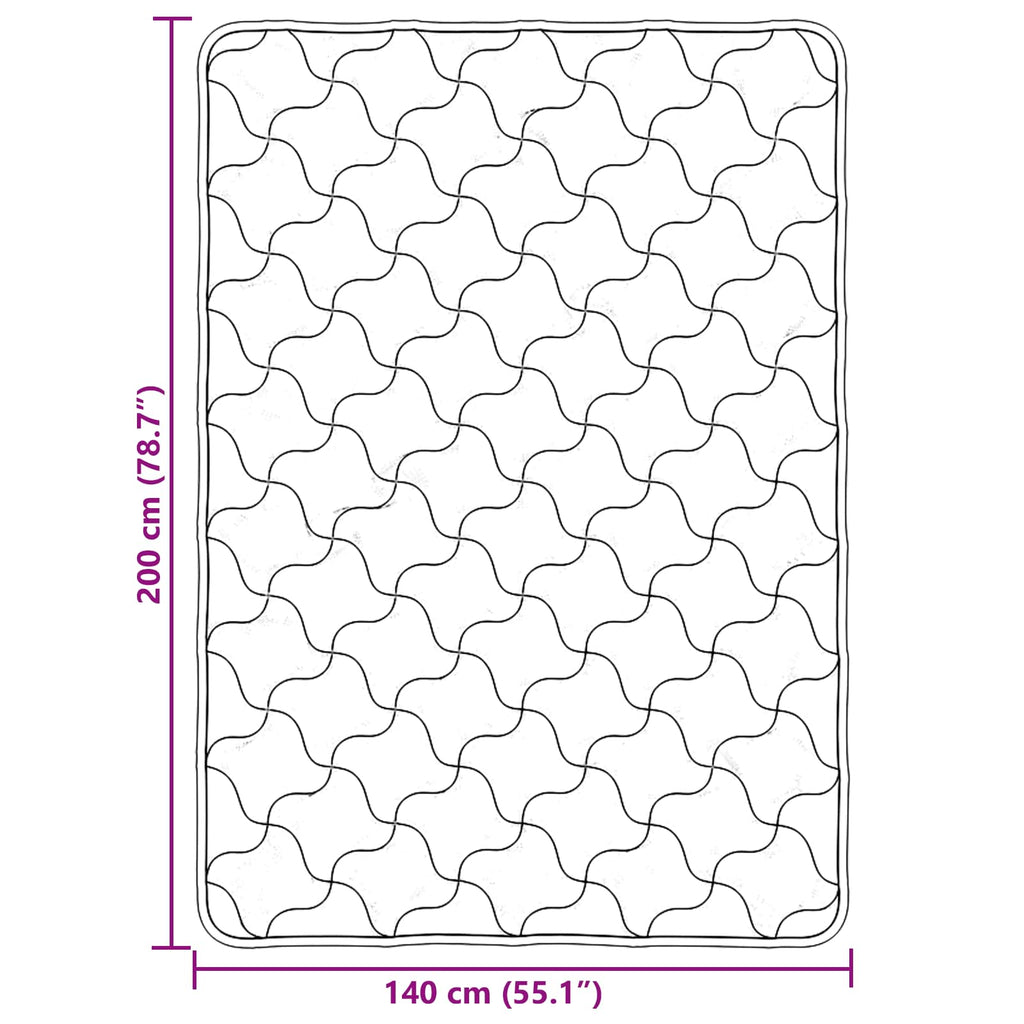 Sommerdecke Hellgrau 140 x 220 cm Mikrofaser und Teddy-Fleece