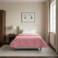 Sommerdecke Rosa 155 x 220 cm Mikrofaser und Teddy-Fleece
