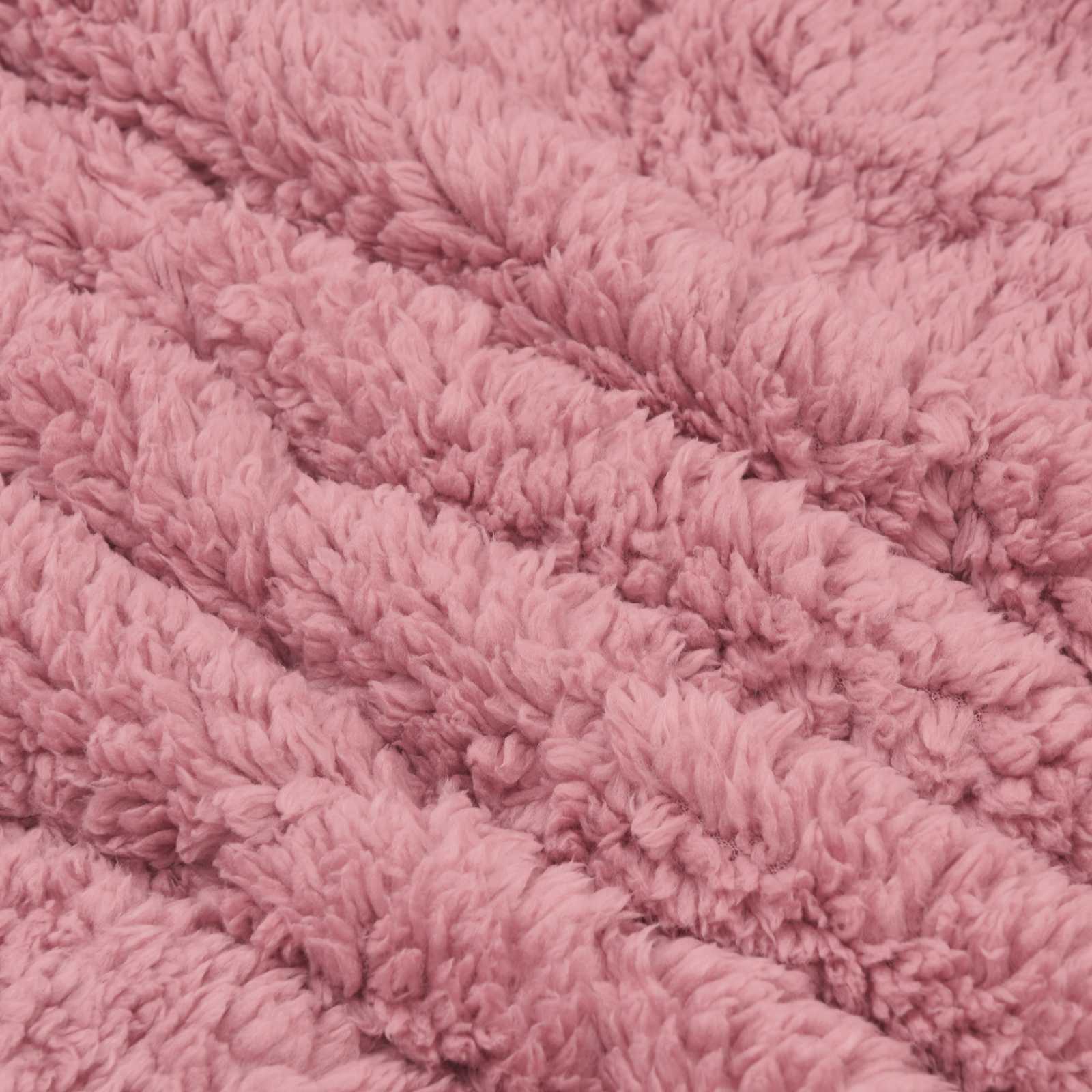 Sommerdecke Rosa 240 x 260 cm Mikrofaser und Teddy-Fleece
