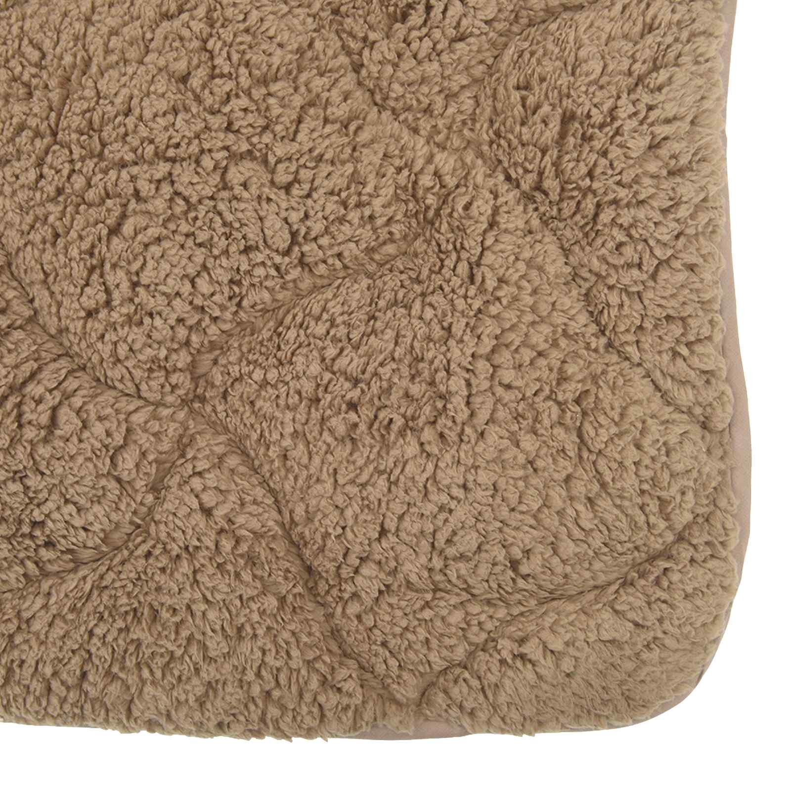 Sommerdecke Taupe 200 x 200 cm Mikrofaser und Teddy-Fleece