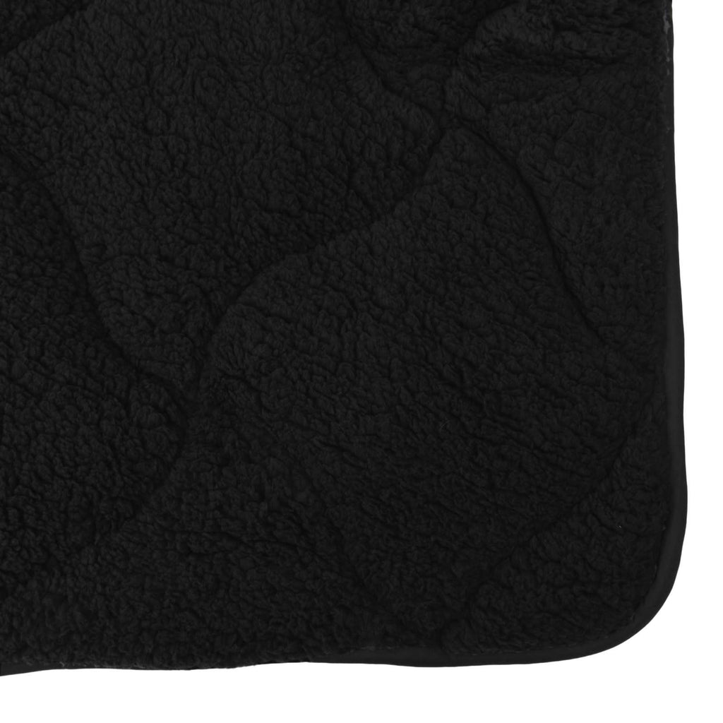 Ganzjahresbettdecke Gepolstert Schwarz 220 x 260 cm