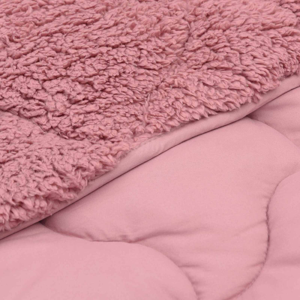 Ganzjahresbettdecke Gepolstert Rosa 200 x 200 cm