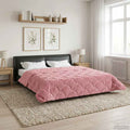 Ganzjahresbettdecke Gepolstert Rosa 220 x 260 cm