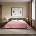 Ganzjahresbettdecke Gepolstert Rosa 240 x 260 cm
