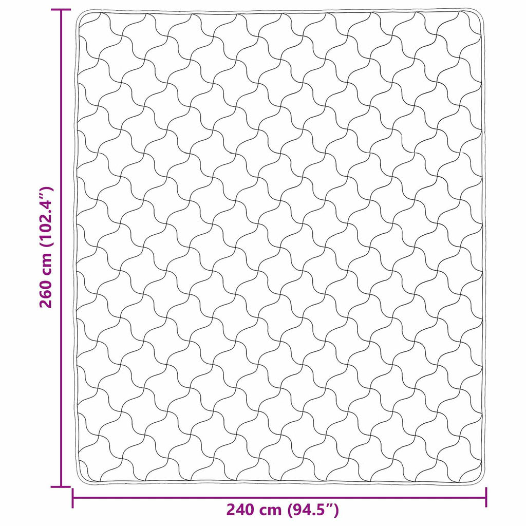 Ganzjahresbettdecke Gepolstert Taupe 240 x 260 cm