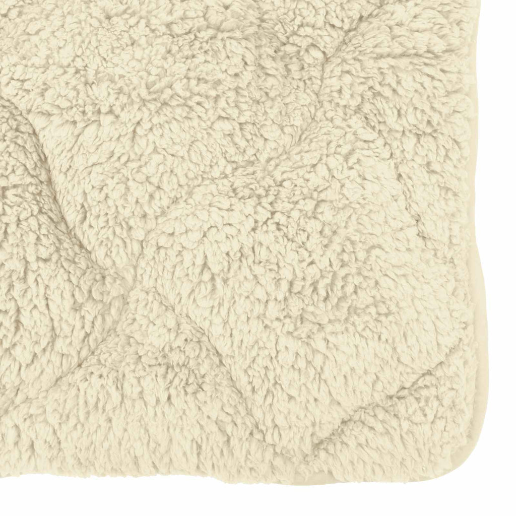 Ganzjahresbettdecke Gepolstert Creme 200 x 240 cm