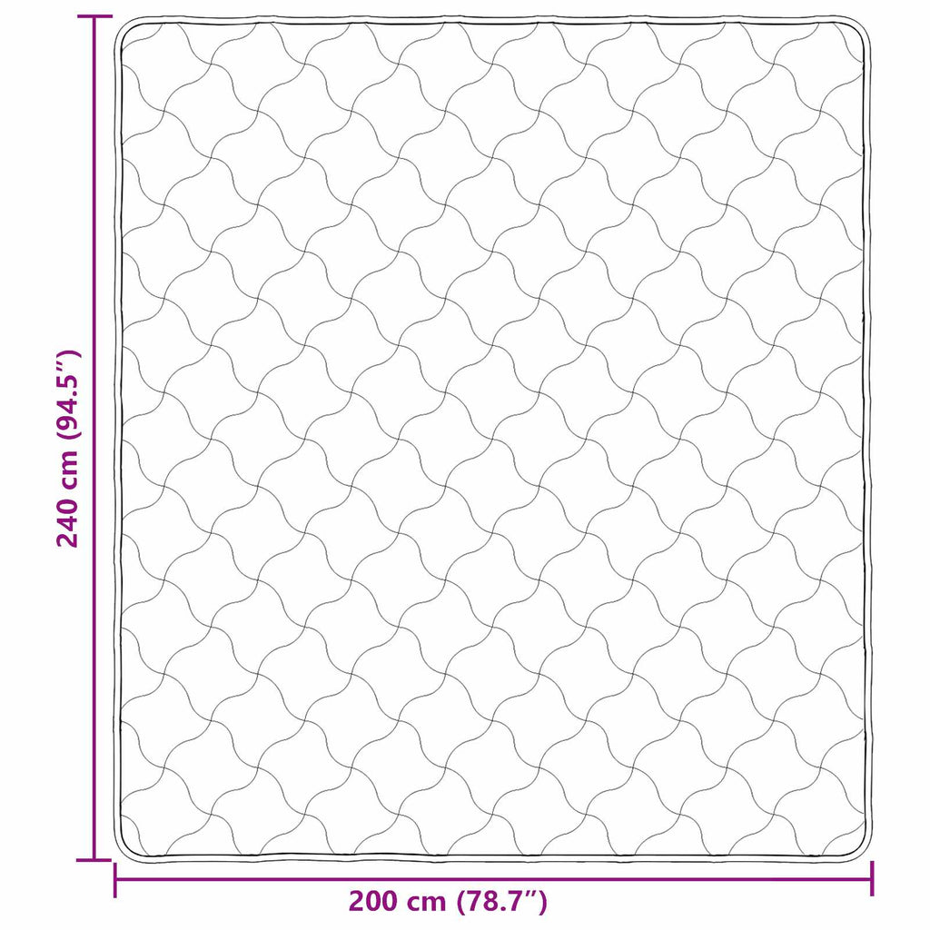 Ganzjahresbettdecke Gepolstert Creme 200 x 240 cm