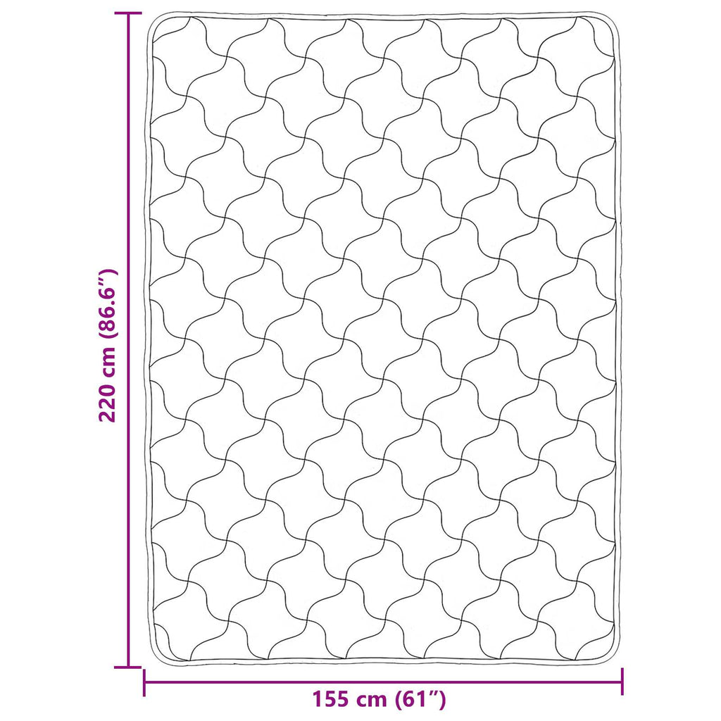 Winterbettdecke Gepolstert Anthrazit 155 x 220 cm