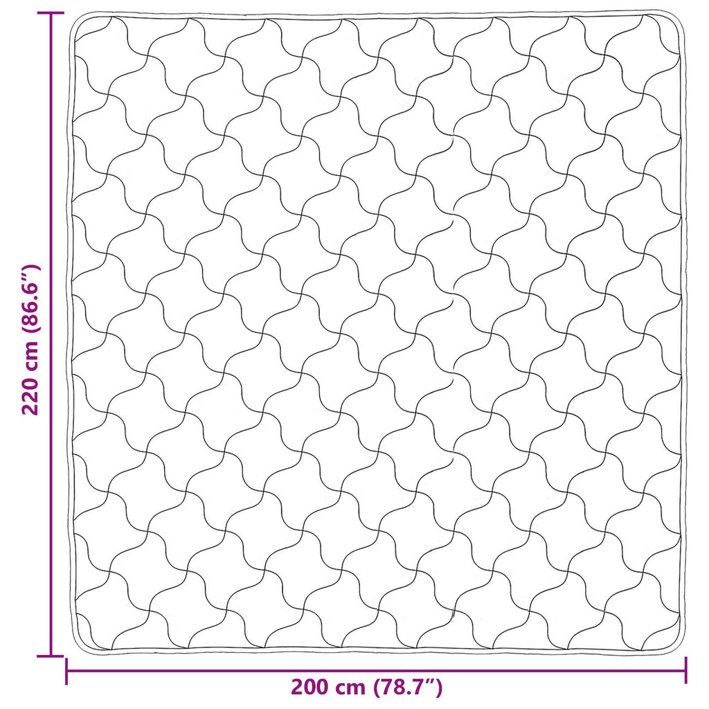 Winterbettdecke Gepolstert Anthrazit 200 x 220 cm
