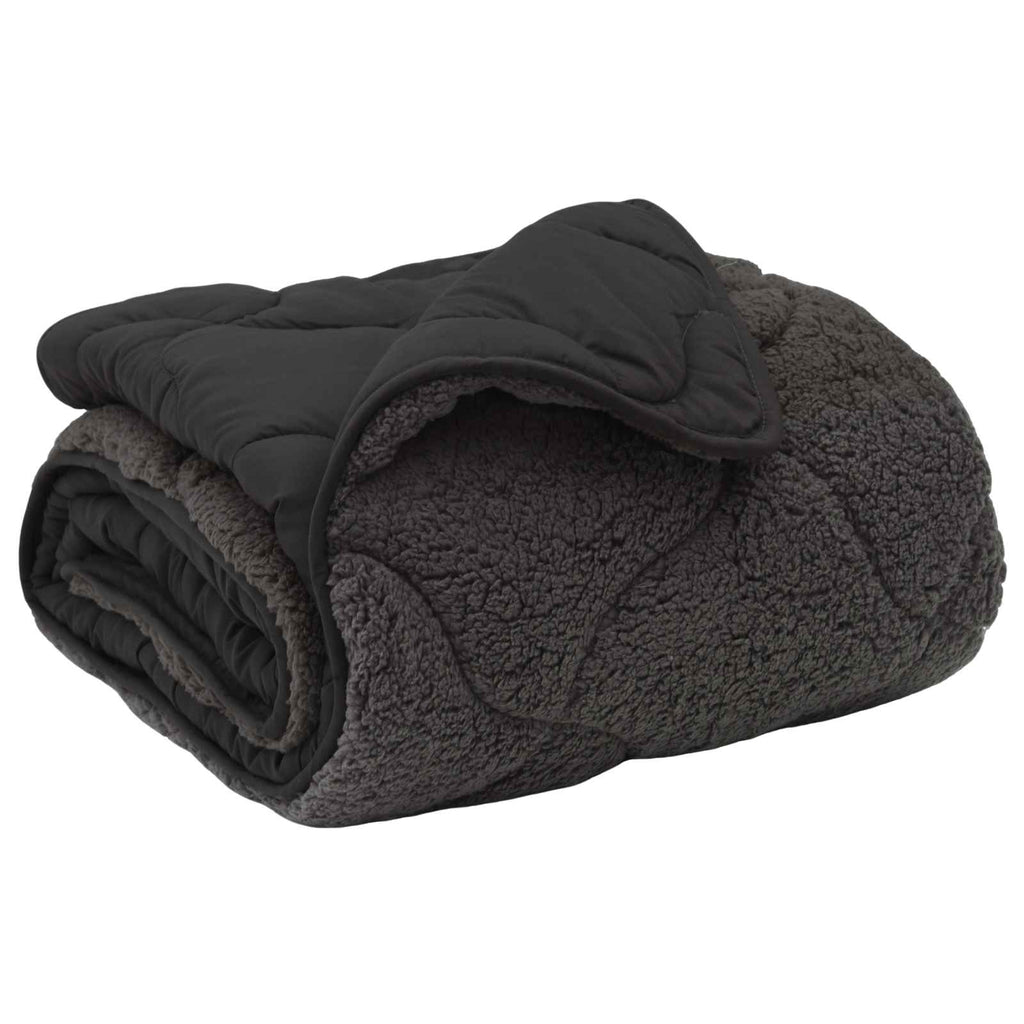 Winterbettdecke Gepolstert Anthrazit 220 x 240 cm