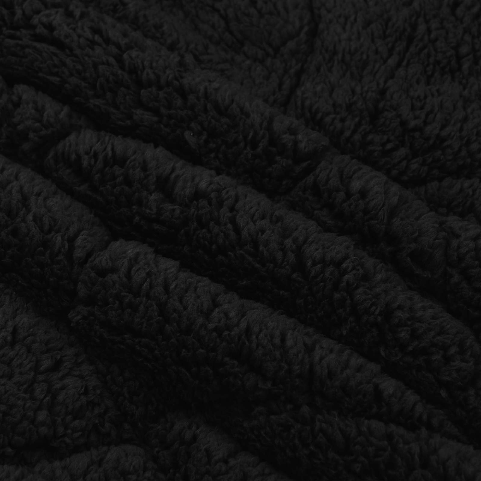 Winterbettdecke Gepolstert Schwarz 140 x 220 cm