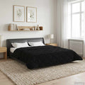 Winterbettdecke Gepolstert Schwarz 220 x 260 cm