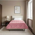 Winterbettdecke Rosa 140 x 220 cm Mikrofaser und Teddy-Fleece