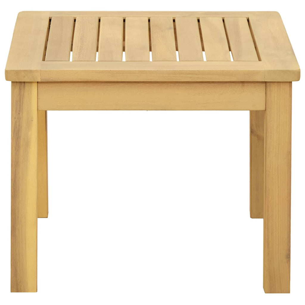 Couchtisch Helles Akazienholz 45 x 45 x 36 cm Massivholz Akazie