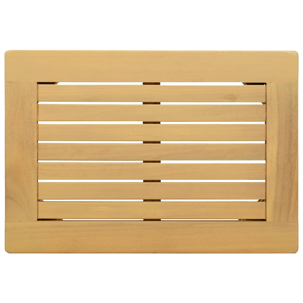 Couchtisch Helles Akazienholz 50 x 35 x 36 cm Massivholz Akazie