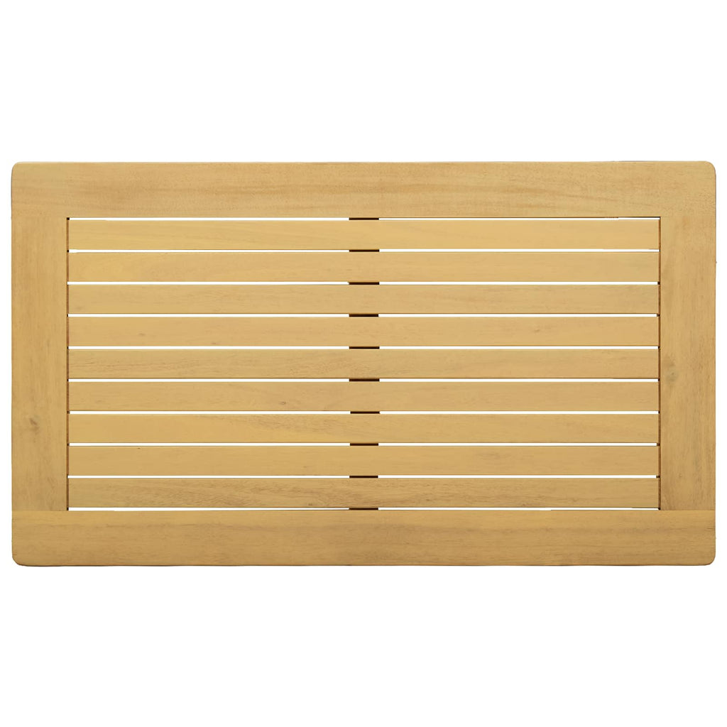 Couchtisch Helles Akazienholz 70 x 40 x 36 cm Massivholz Akazie