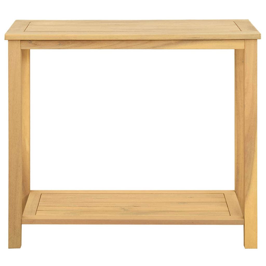 Gartenkonsole Tisch Helles Akazienholz 80 x 35 x 75 cm