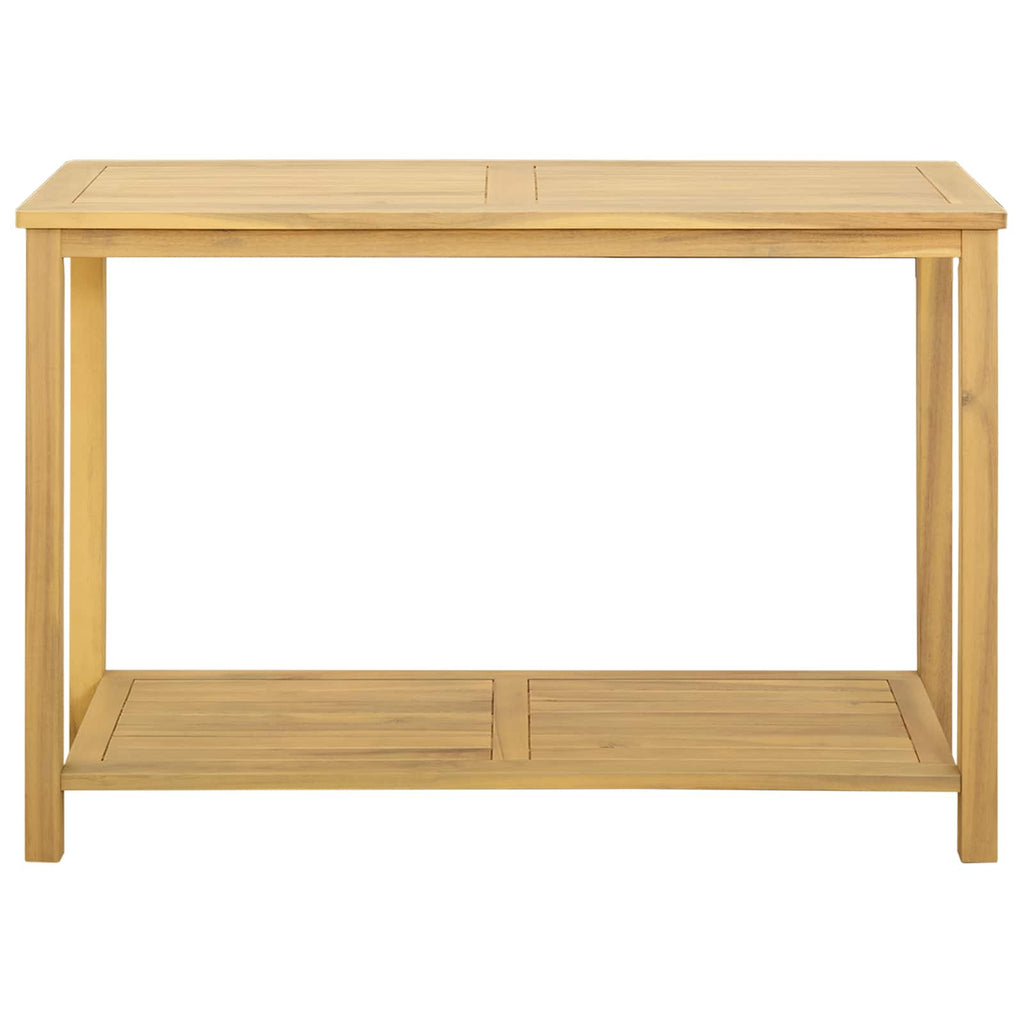 Gartenkonsole Tisch Helles Akazienholz 110 x 40 x 75 cm