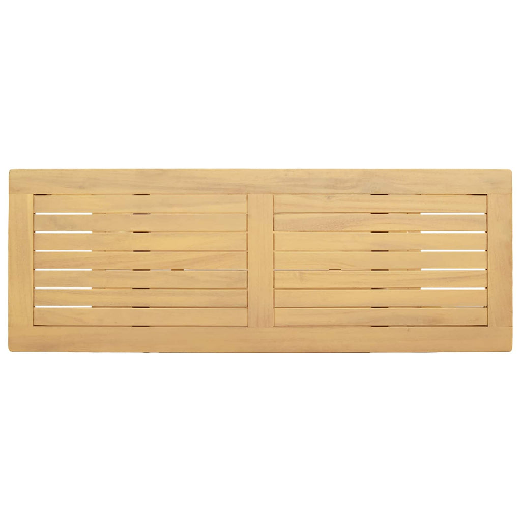 Gartenkonsole Tisch Helles Akazienholz 110 x 40 x 75 cm