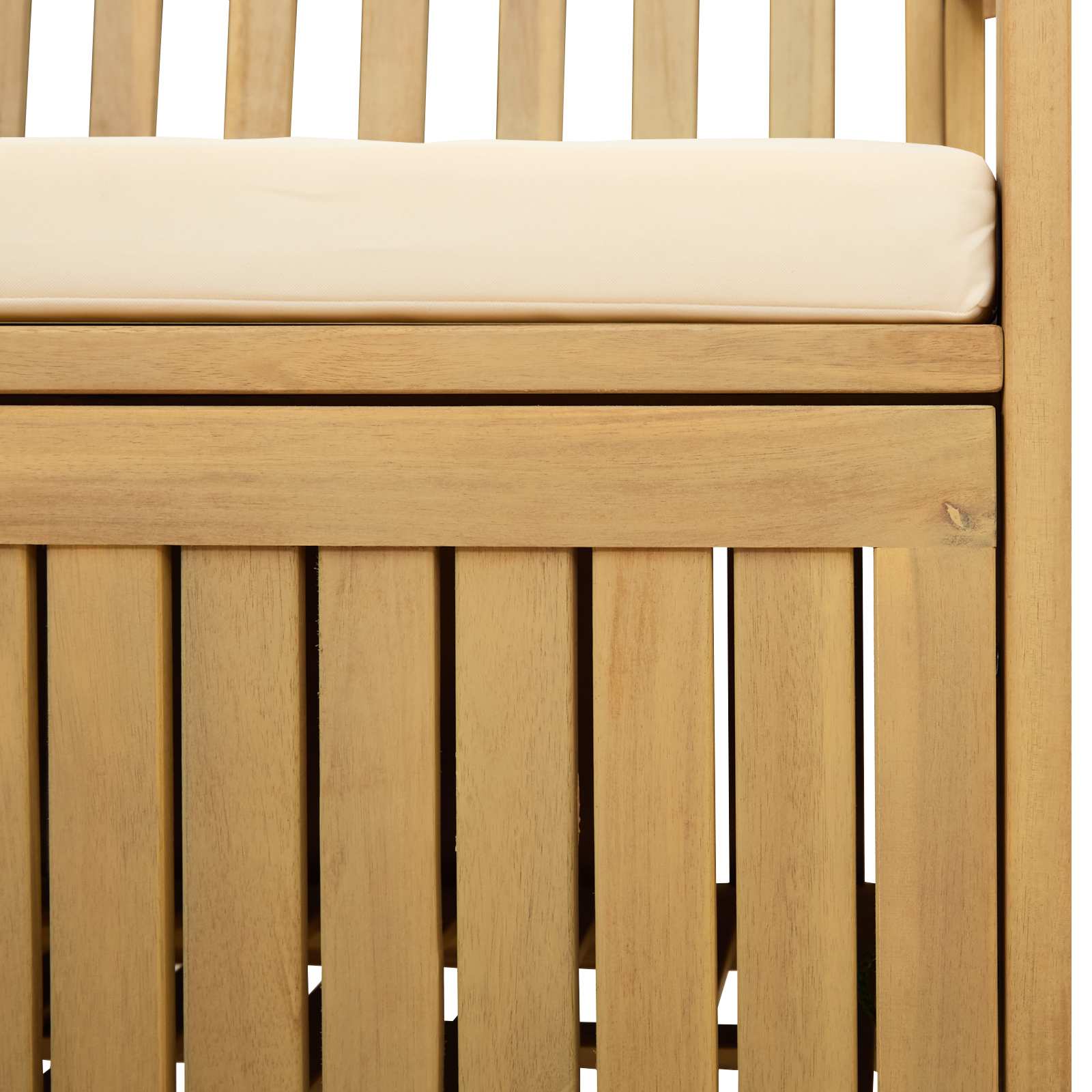 Sitzbank mit Stauraum mit Kissen mit Speicher 120 x 63 x 84 cm