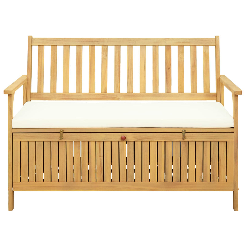 Sitzbank mit Stauraum mit Kissen mit Speicher 120 x 63 x 84 cm