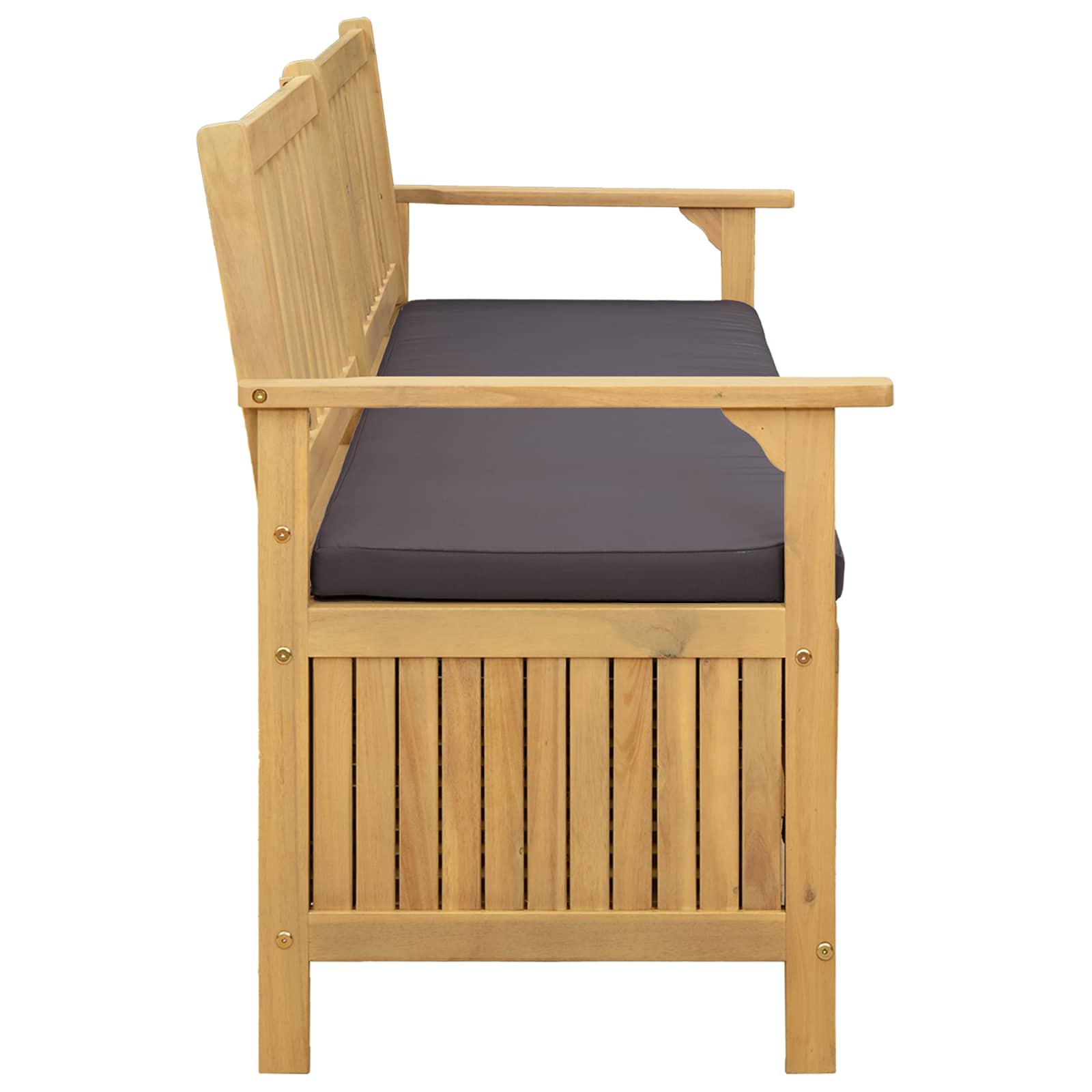Sitzbank mit Stauraum mit Kissen mit Speicher 148 x 63 x 84 cm