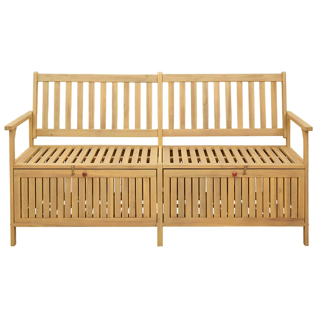 Sitzbank mit Stauraum mit Tür 170 x 63 x 84 cm Massiv-Akazie
