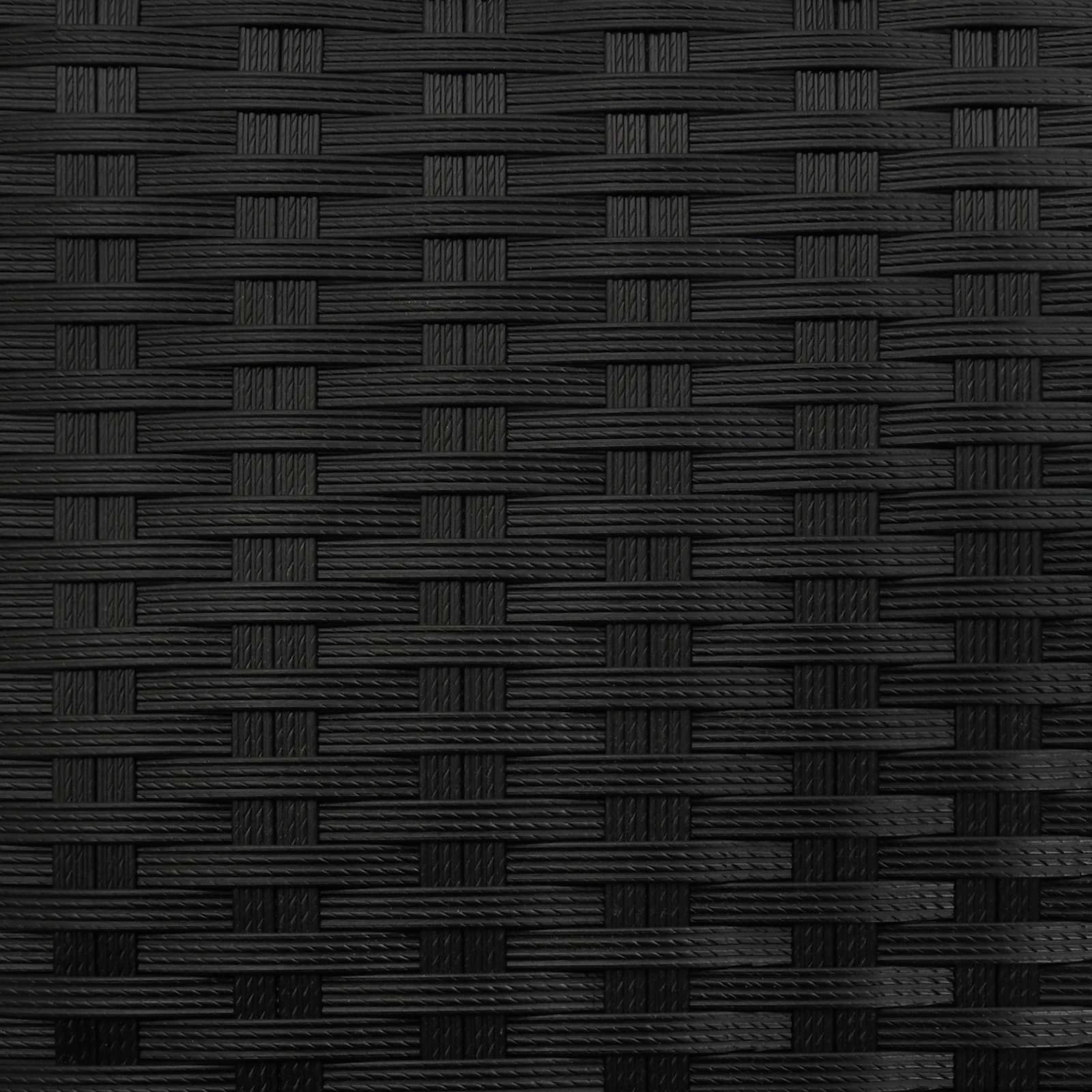 Außen-Mülltonne Schwarz 40 x 40 x 80 cm Poly-Rattan