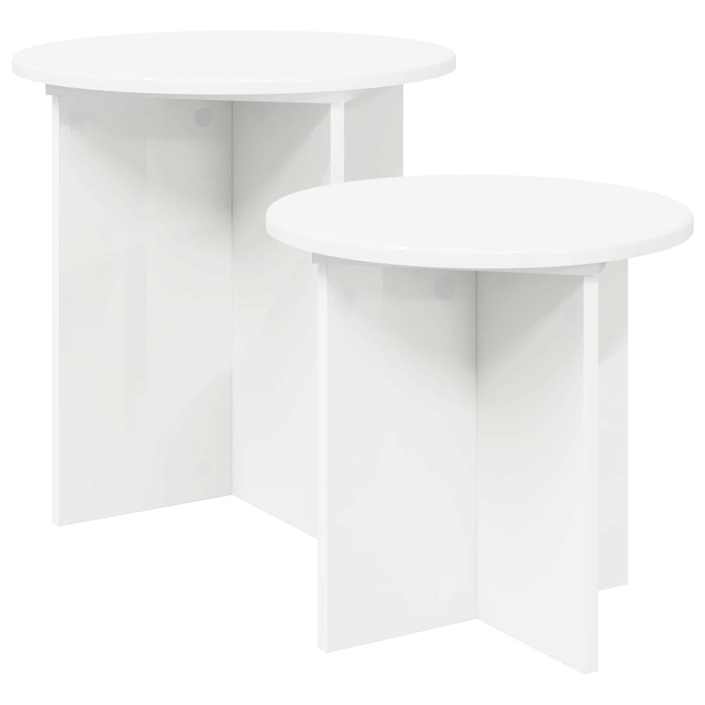 Beistelltisch-Set mit Speicher 2 pcs Holzwerkstoff