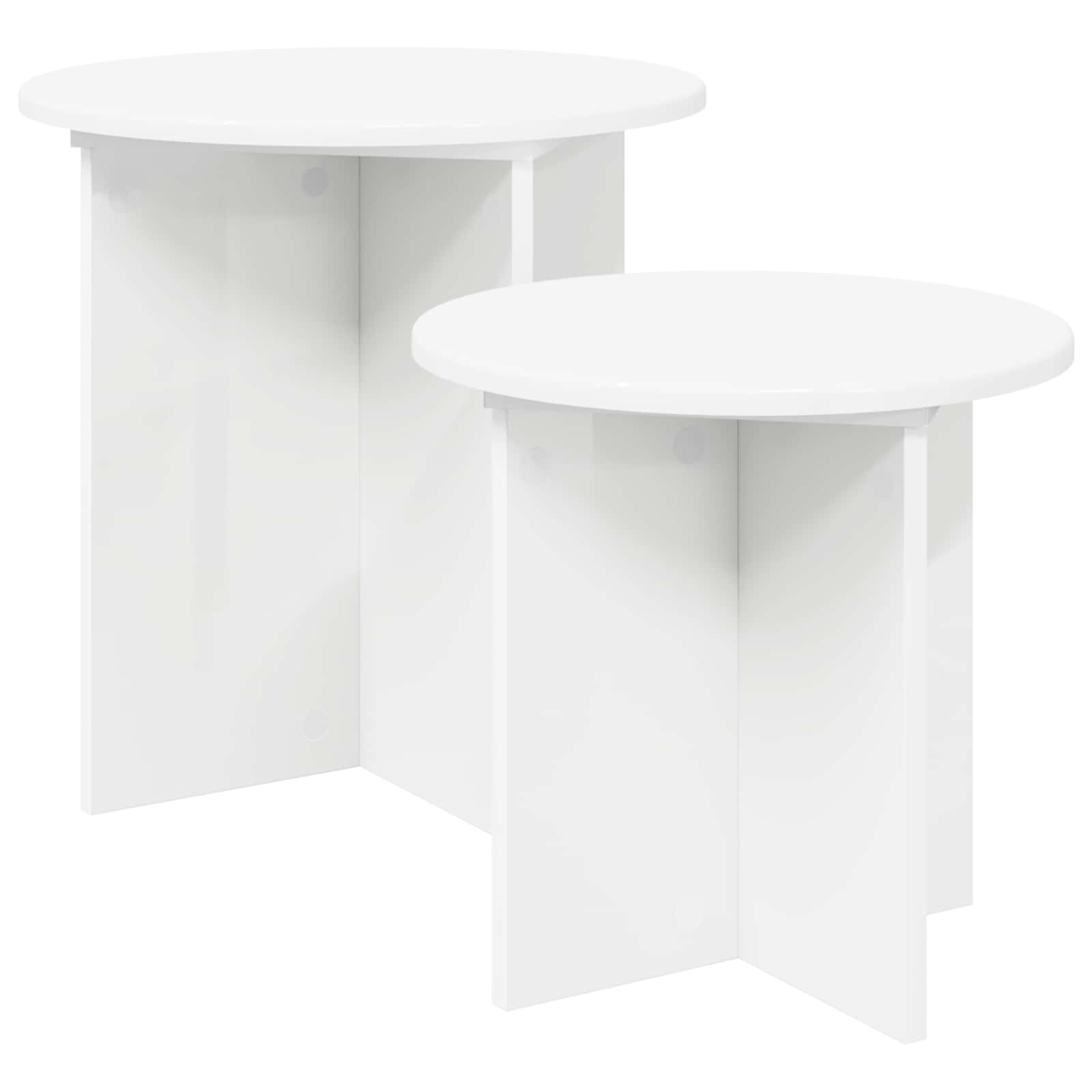 Beistelltisch-Set mit Speicher 2 pcs Holzwerkstoff