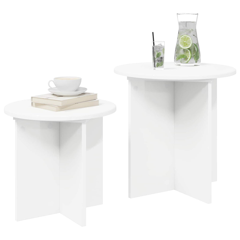 Beistelltisch-Set mit Speicher 2 pcs Holzwerkstoff