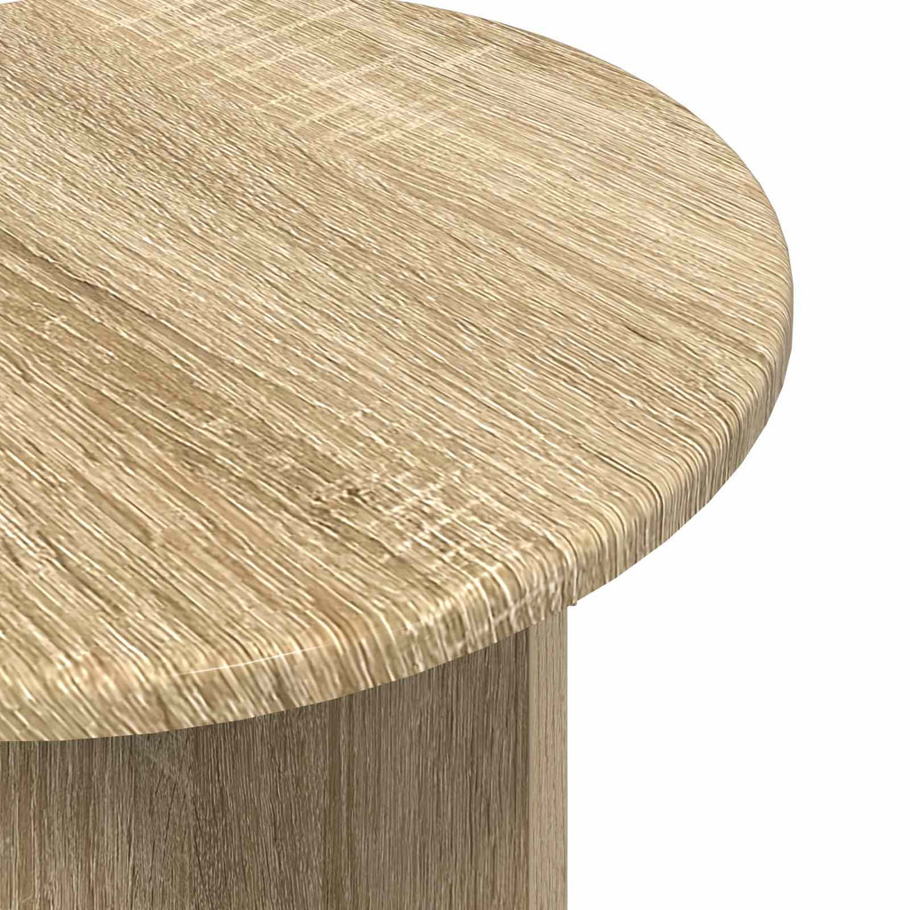 Beistelltisch-Set mit Speicher 2 pcs Sonoma-Eiche Holzwerkstoff