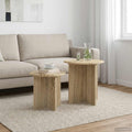 Beistelltisch-Set mit Speicher 2 pcs Sonoma-Eiche Holzwerkstoff
