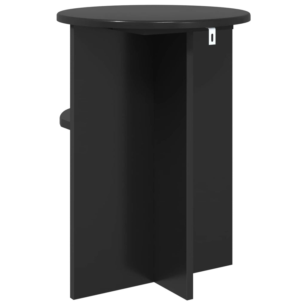 Beistelltisch Schwarze Eiche Ø 39,5 x 55 cm Holzwerkstoff