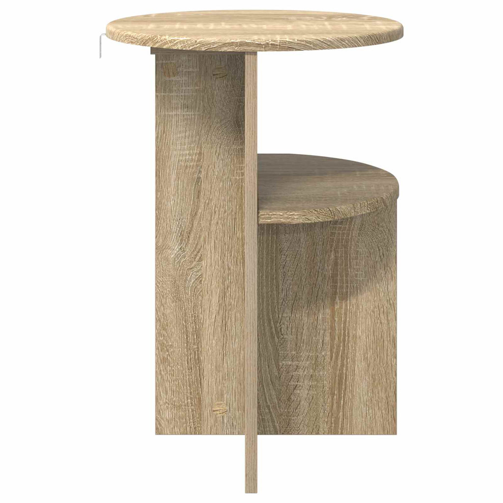 Beistelltisch Sonoma-Eiche Ø 39,5 x 55 cm Holzwerkstoff
