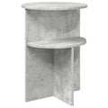 Beistelltisch Betongrau Ø 39,5 x 55 cm Holzwerkstoff