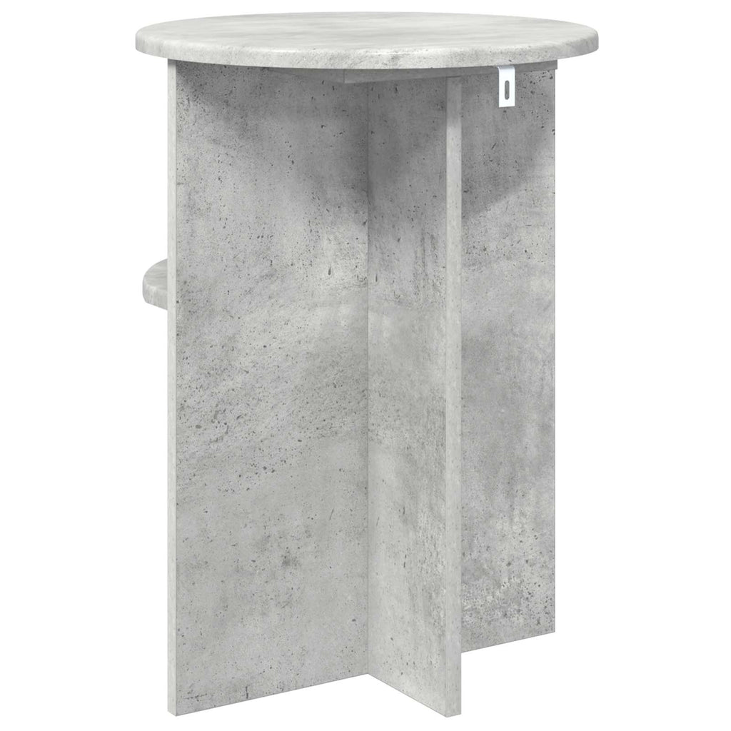 Beistelltisch Betongrau Ø 39,5 x 55 cm Holzwerkstoff