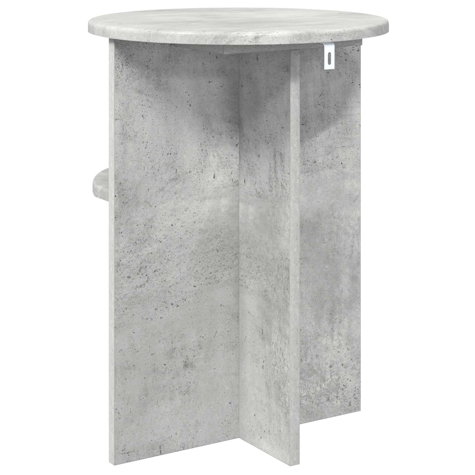 Beistelltisch Betongrau Ø 39,5 x 55 cm Holzwerkstoff
