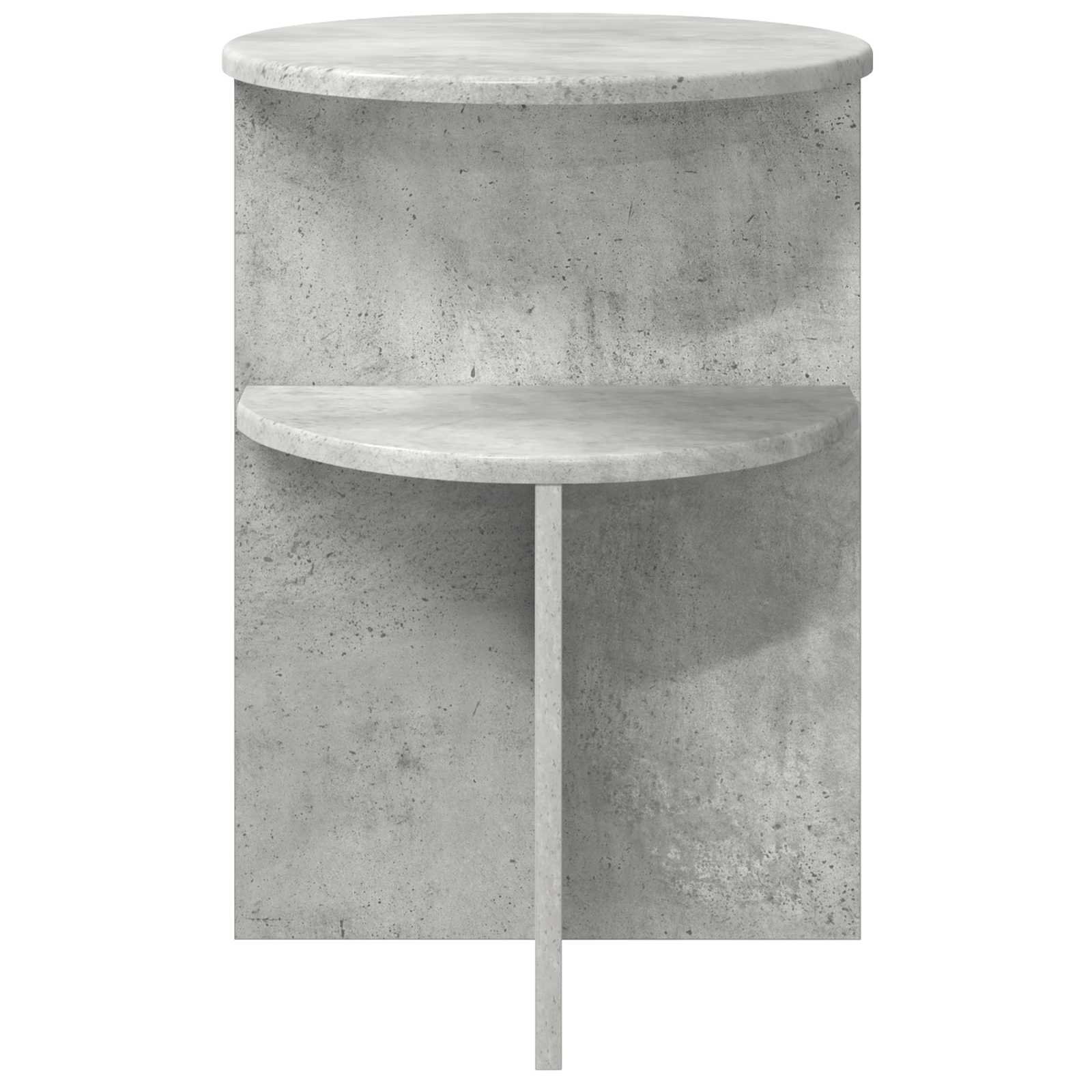 Beistelltisch Betongrau Ø 39,5 x 55 cm Holzwerkstoff