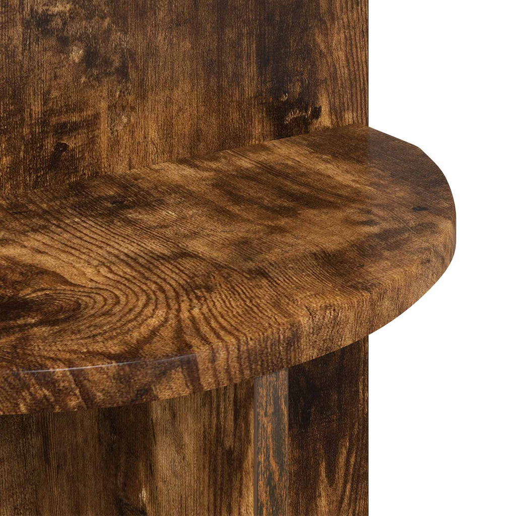 Beistelltisch Geräucherte Eiche Ø 39,5 x 55 cm Holzwerkstoff