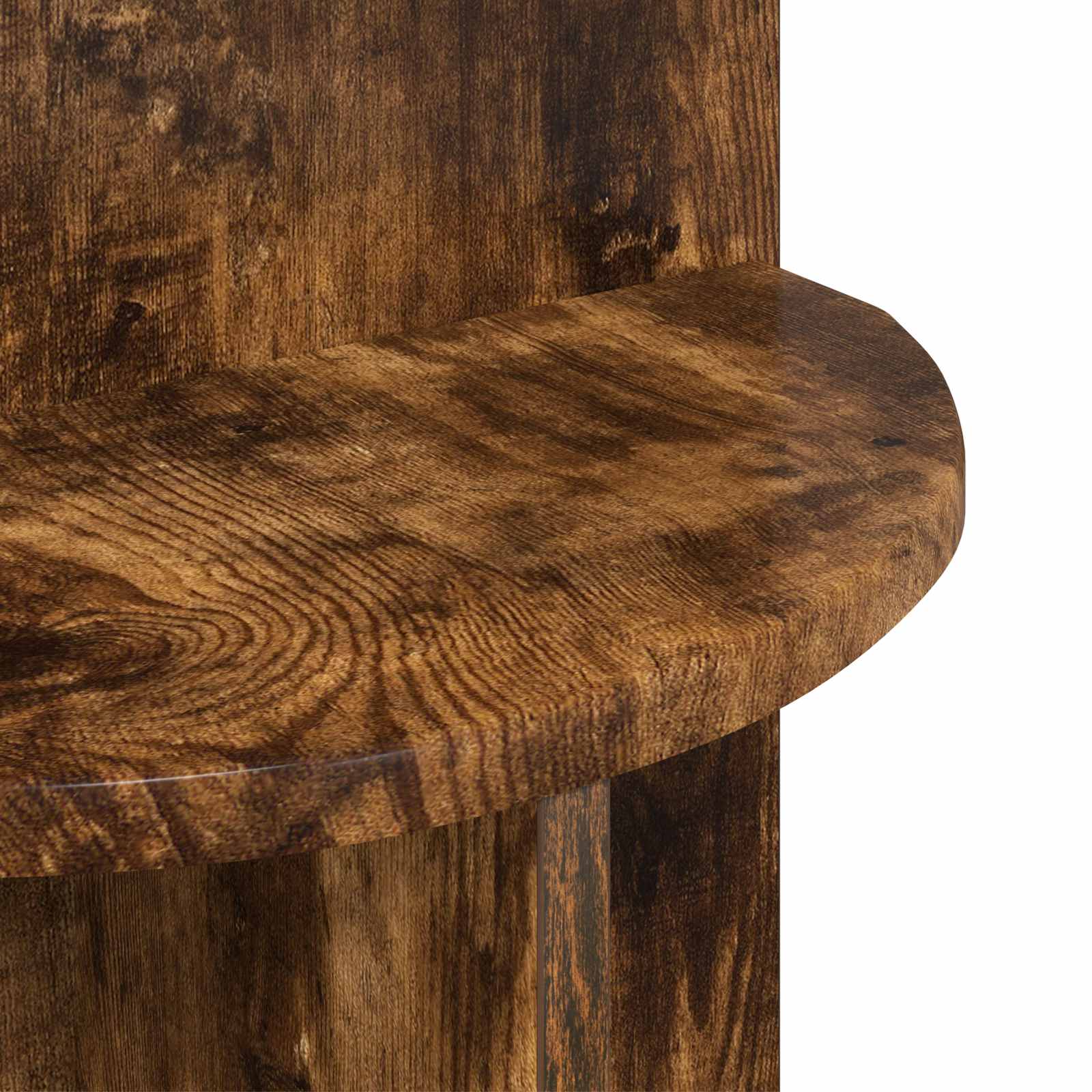 Beistelltisch Geräucherte Eiche Ø 39,5 x 55 cm Holzwerkstoff