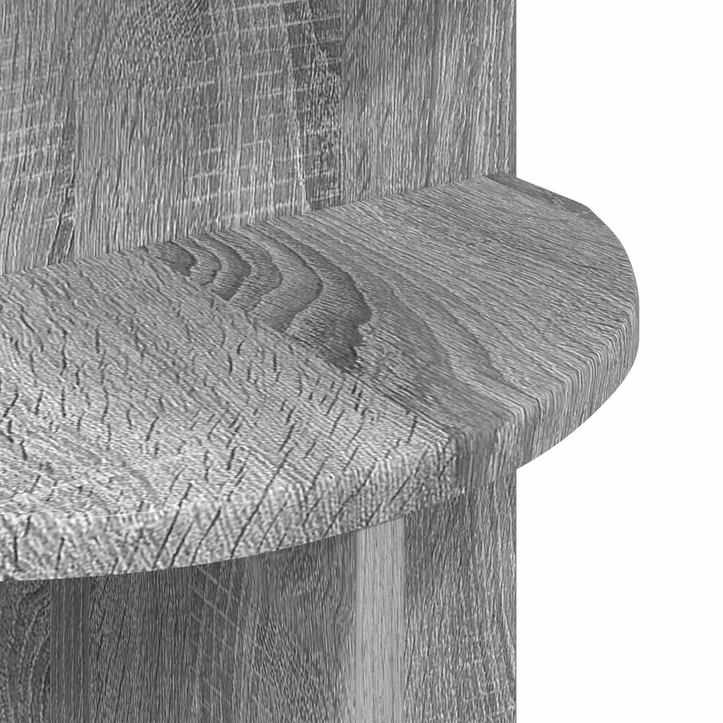 Beistelltisch Graues Sonoma Ø 39,5 x 55 cm Holzwerkstoff