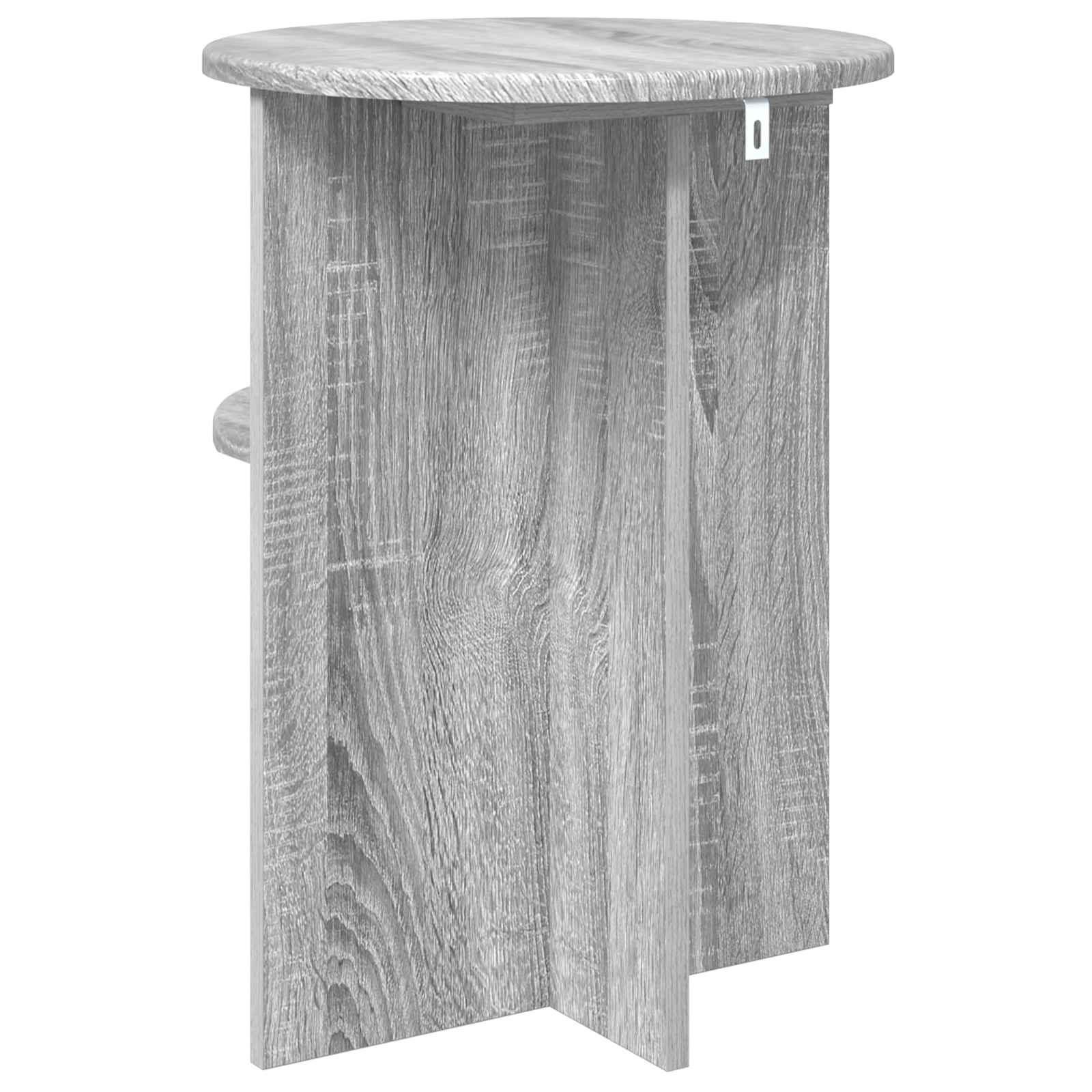 Beistelltisch Graues Sonoma Ø 39,5 x 55 cm Holzwerkstoff
