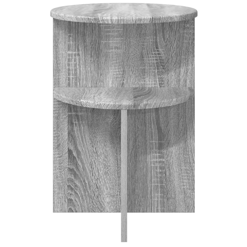 Beistelltisch Graues Sonoma Ø 39,5 x 55 cm Holzwerkstoff