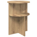 Beistelltisch Artisan-Eiche Ø 39,5 x 55 cm Holzwerkstoff