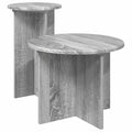 Beistelltisch-Set 2 pcs Graues Sonoma Holzwerkstoff