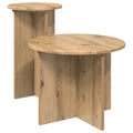Beistelltisch-Set 2 pcs Artisan-Eiche Holzwerkstoff