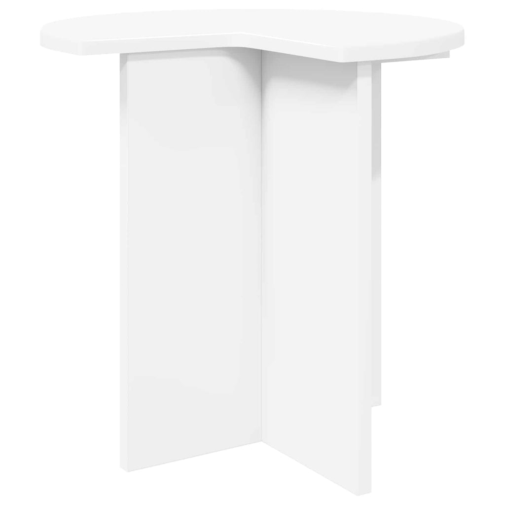Beistelltisch 2 pcs Weiß Ø 39 x 38 cm Holzwerkstoff