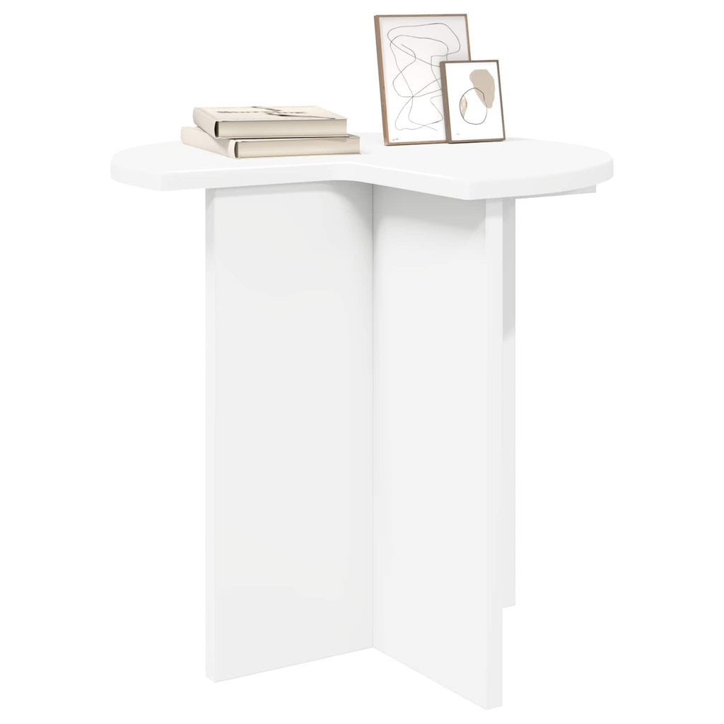 Beistelltisch 2 pcs Weiß Ø 39 x 38 cm Holzwerkstoff
