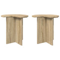 Beistelltisch 2 pcs Sonoma-Eiche Ø 39 x 38 cm Holzwerkstoff